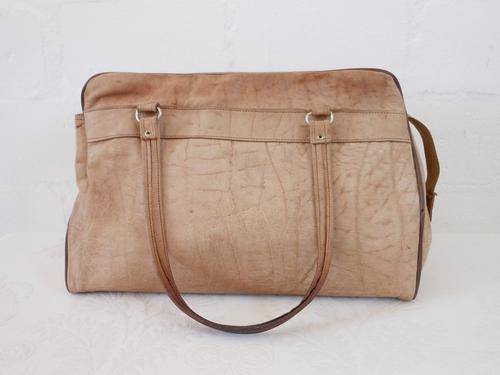 VINTAGE GENUINE LEATHER TAN BROWN SHOULDER HANDBAG BAG