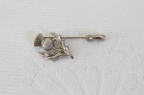 VINTAGE SCOTTISH THISTLE FLOWER HAT PIN