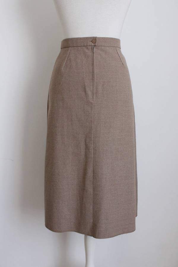*SUMMER SALE - 50% OFF!* VINTAGE BROWN PLEATED HIGH WAIST SKIRT - SIZE 8
