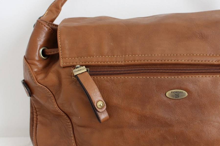 *FIORELLI* DESIGNER GENUINE LEATHER TAN BROWN TOTE HANDBAG BAG