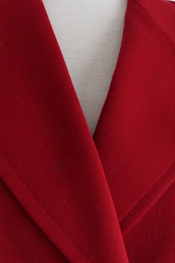 *YVES SAINT LAURENT VARIATION* VINTAGE DESIGNER RED BLAZER JACKET - SIZE 12