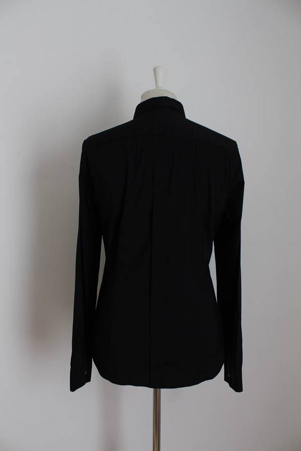 *COUNTRY ROAD* BLACK COTTON SHIRT TOP BLOUSE - SIZE 12/ 14