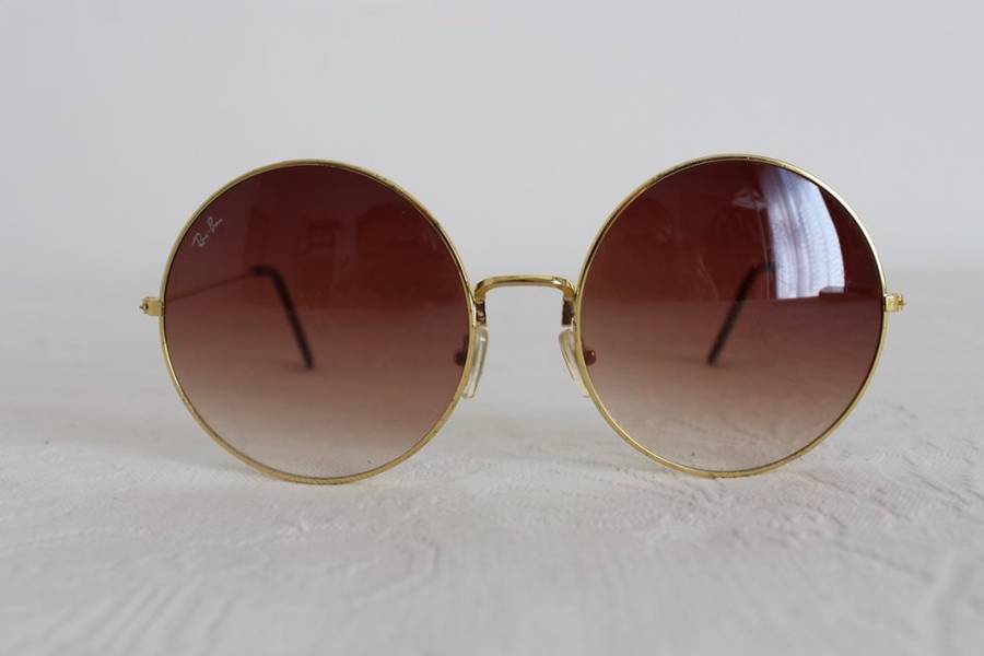 *RAY BAN* DESIGNER VINTAGE ROUND SUNGLASSES