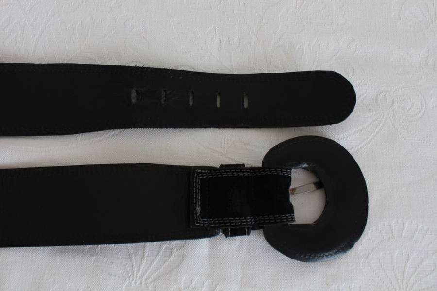 VINTAGE THICK GENUINE SUEDE LEATHER WIDE WAIST BELT