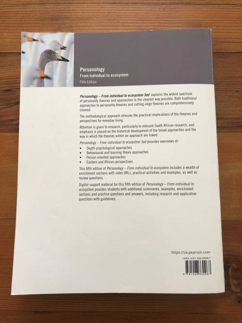 PERSONOLOGY: FROM INDIVIDUAL TO ECOSYSTEM - C. MOORE, 5TH EDITION