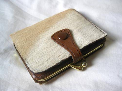 VINTAGE **GENUINE SPRINGBOK SKIN** LEATHER BI-FOLD LADIES WALLET PURSE