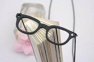 FUNKY INDIE BLACK WAYFARER SUNGLASSES CHAIN NECKLACE