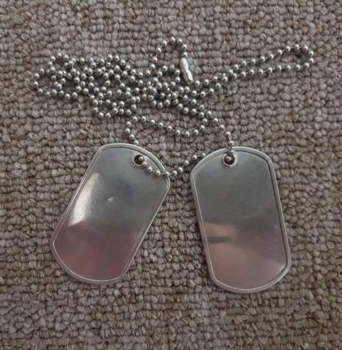 SADF BLANK DOG TAGS