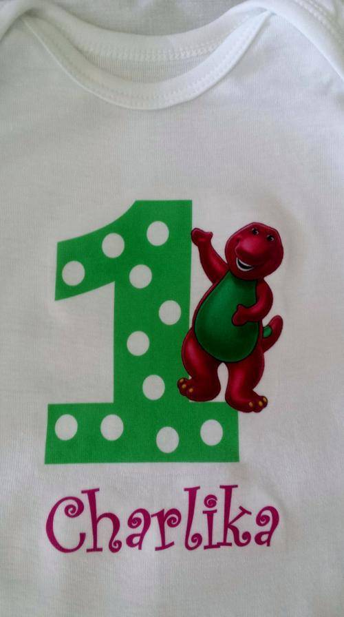 barney shirt, barney onesie, barney birthday