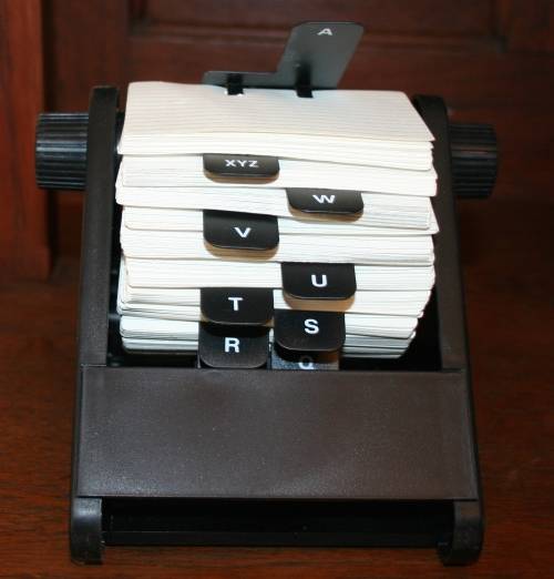 WOW A VERY USEFUL HARD TO FIND A-Z FILO FAX - OLD SCHOOL