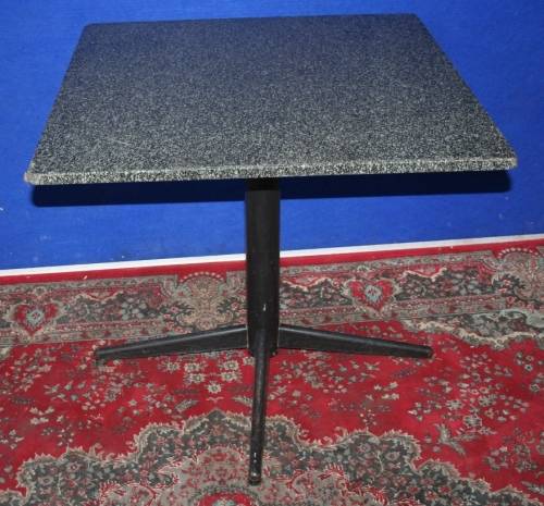 A FANTASTIC FOUR SEATER TABLE WITH GRANITE TOP - HOME - OFFICE - COFFE SHOP