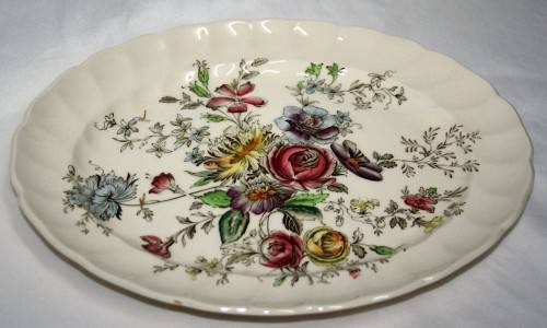 A MAGNIFICENT MEAT PLATTER BY SHERATON MADE IN ENGLAND BY JHONSON BROS -STUNNING COLORS!!!