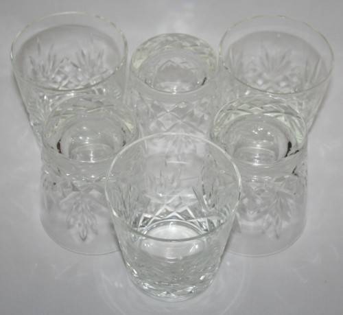 SIX MAGNIFICENT CRYSTAL GLASSES - ANYTHING TASTE BETTER OUT OF CRYSTAL!!!