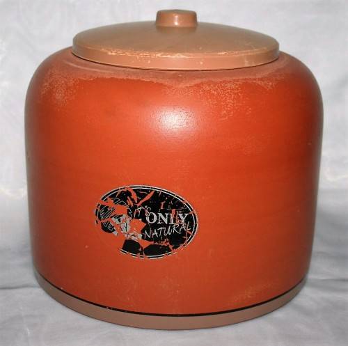 PART OF A VINTAGE WATER PURIFER POTTERY - ITS ONLY NATURAL - STEFANI MADE IN BRAZIL