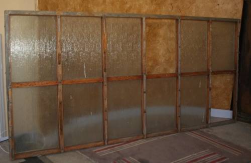 A VERY LARG 3.02M X 1.44M WOODEN WINDOW FRAME