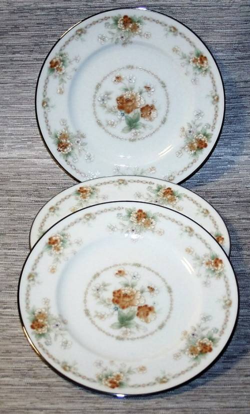 Three Fantastic Vintage Noritake Ireland Roundelay Side Plate VintageTreasure