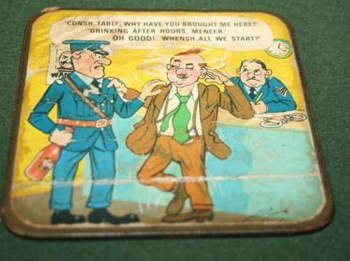 8 VINTAGE FUNNY CHARACTER COASTERS - SOME ARE BIT WORN - BUT SO FUNNY - 1 BID TO TAKE THEM ALL