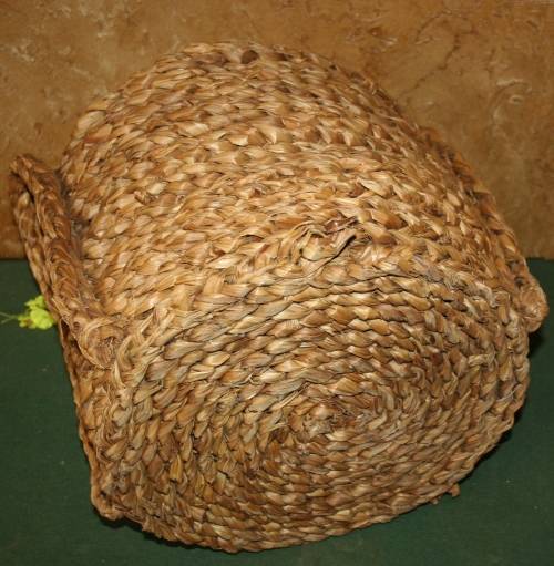 A FANTASTIC LARGE VINTAGE WOVEN BASKET - TO PUT A PLANTER IN - OR VINTAGE KITCHEN DECOR