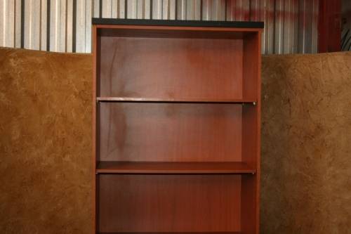 A LARGE CHERRY WOOD CUPBOARD PERFECT FOR OFFICE OR YOUR BOOK COLLECTION