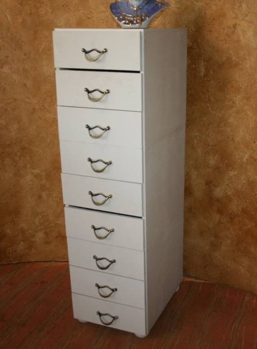 A FANTASTIC 9 DRAWER - PAINTED CHEST OF DRAWERS - EXTRA STORAGE ALWYS GOOD!!!
