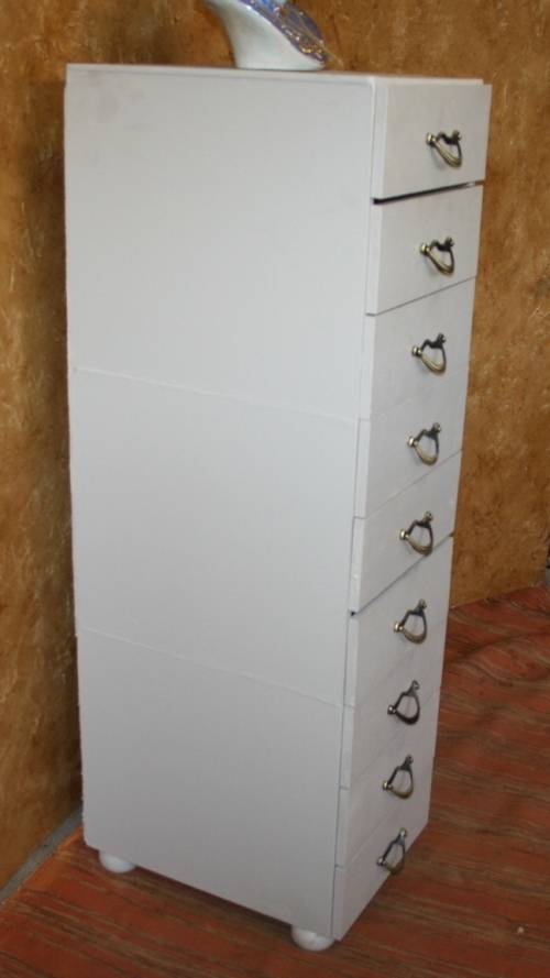 A FANTASTIC 9 DRAWER - PAINTED CHEST OF DRAWERS - EXTRA STORAGE ALWYS GOOD!!!