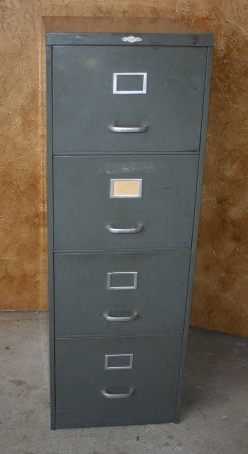 A FANTASTIC LARGE FOUR DRAWER METAL FILING CUPBOARD ART METAL LONDON SWF ENGLAND- VINTAGE VIBE!!!