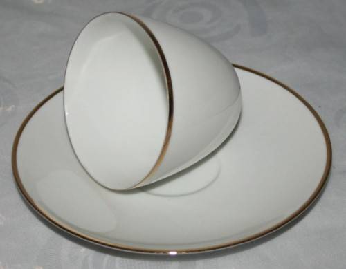 SPECTACLUR Collection of 6 Dio's Sets Vintage Porcelain Cup & Saucer by Fritz Thomas.- BID PER EACH