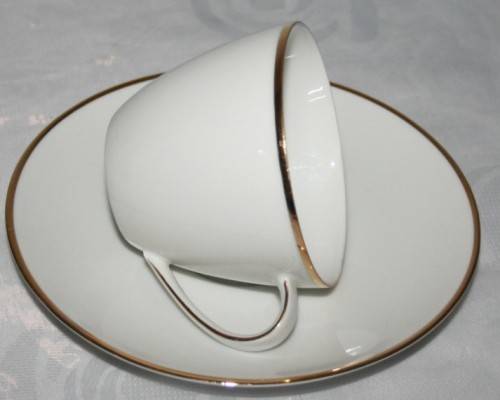 SPECTACLUR Collection of 6 Dio's Sets Vintage Porcelain Cup & Saucer by Fritz Thomas.- BID PER EACH