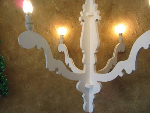 WOW A GORGEOUS WOODEN 5 TIER CHANDELIER STUNNING SHABBY CHIC LIGHT FITTINGS!!!