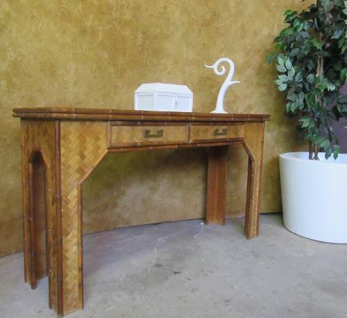 CARIBBEAN STYLE SIDE SERVER STUNNING WEAVED CANE - PERFECT FOR TH ISALND FEEL -STUNNING SIDE SERVER