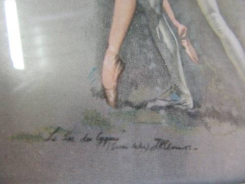 WOW A REALY STUNNING FRAMED VINTAGE PRINT OF A BALLET