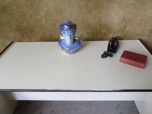A FANTASTIC VINTAGE DESK - FOR THE OFFICE GARAGE OR USE IT FOR TABLE ON THE PATIO