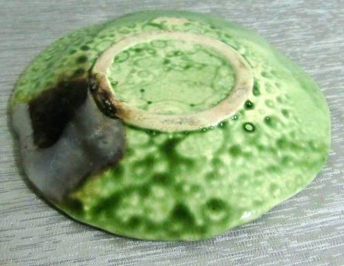 A fantastic Retro Portuguese Majolica Cabbage-Leaf  Serving Plate,