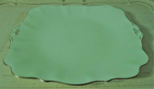 This lovely mid-century Cake Plate were made in England by Bell   China. A Beautiful Light Pastel