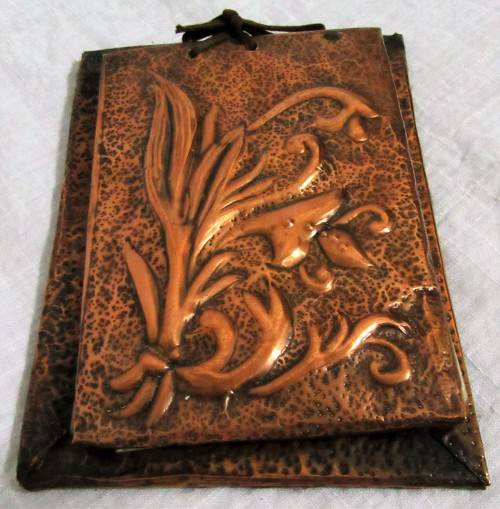 SOMETHING DIFFERENT DETAILED EMBOSSED COPPER NOTE BOOK - STUNNING