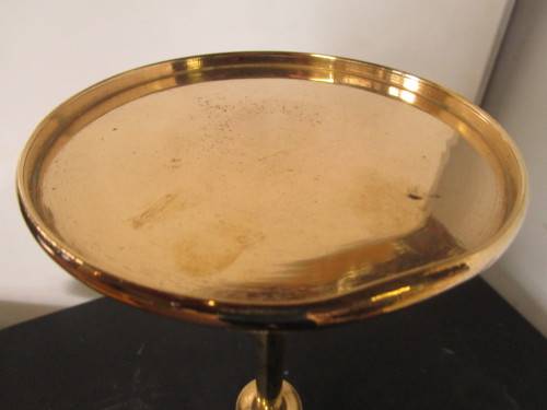 A RARE FIND EXTENDABLE BRASS STAND - DRINK STAND/ASHTRAY STAND - STUNNING VINTAGE ITEM