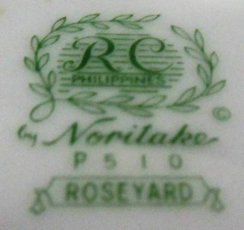 A BEAUTIFULLY DESIGNED RC NORITAKE - ROSEYARD - PHILIPPINES P 510 - SAUCERS