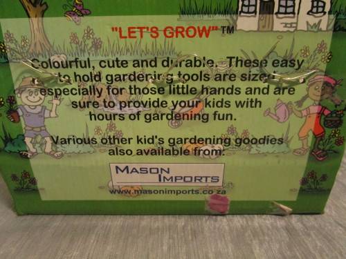 COLORFUL CUTE & DURABLE A SET OF KIDS GARDEN TOOLS NEW IN THE BOX