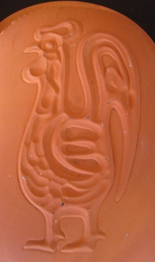 Romertopf red clay pottery baking dish with lid- ready to use, casserole, bakeware, baking dish, loa