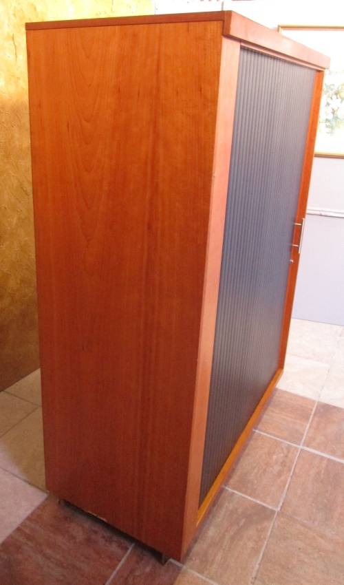 A fantastic large modern sliding door filing cabinet,  in good condition