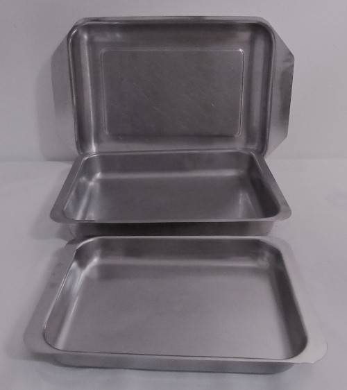 Three Stainless Steel Bake and Roast Pans