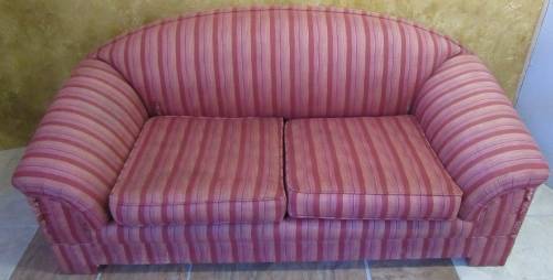 A FANTASTIC DOUBLE SEATER SLEEPER COACH - FEW SCUFFS NOTHING THAT A DESIGNER THROW CAN NOT COVER