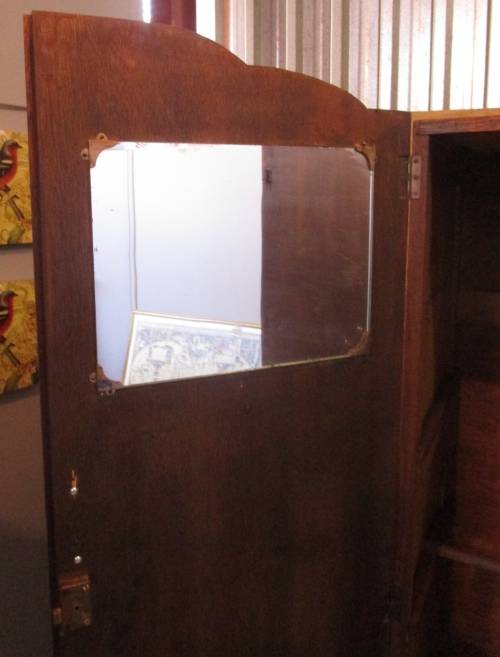 A LOVELY VINTAGE TWO DOOR WARDROBE PERFECT FOR CHALK PAINT