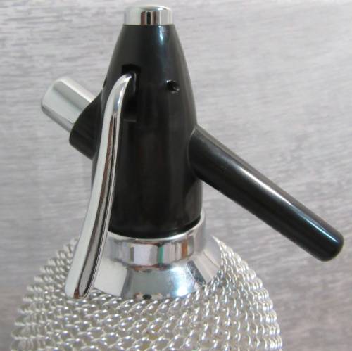 Vintage Sparklets Siphon Glass Syphon Seltzer Bottle Mesh