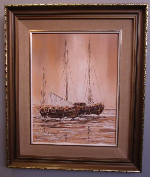 A STUNNING OIL ON BOARD SIGNED - STUNNING PIECE