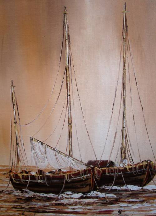 A STUNNING OIL ON BOARD SIGNED - STUNNING PIECE
