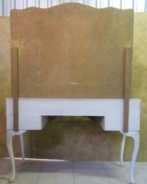 A MARVELOUS VINTAGE HARMAN & KEPLER STYLE LARGE DRESSING TABLE