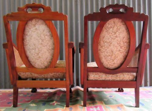 A PAIR OF EXQUISITE HAND CARVED BALL & CLAW OCCASIONAL CHAIRS