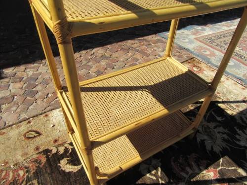 Stunning Mid-Century Cane Shelf in good condition