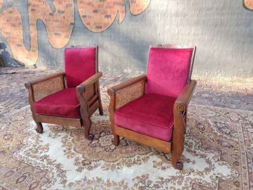 Pair of Lovely Solid wood occasional Chairs